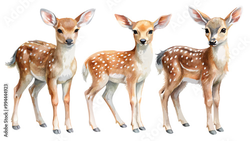 watercolor baby deer clipart for graphic resources, watercolor fawn clipart for graphic resources