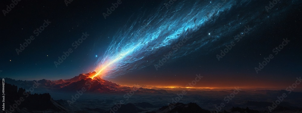 A glazing lightspeed comet streaking through the cosmos A glazing lightspeed comet streaking through the cosmos