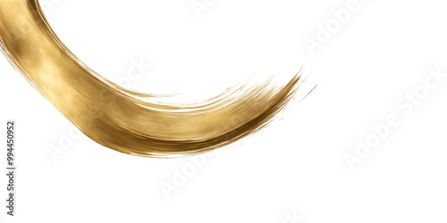 gold paint brush stroke