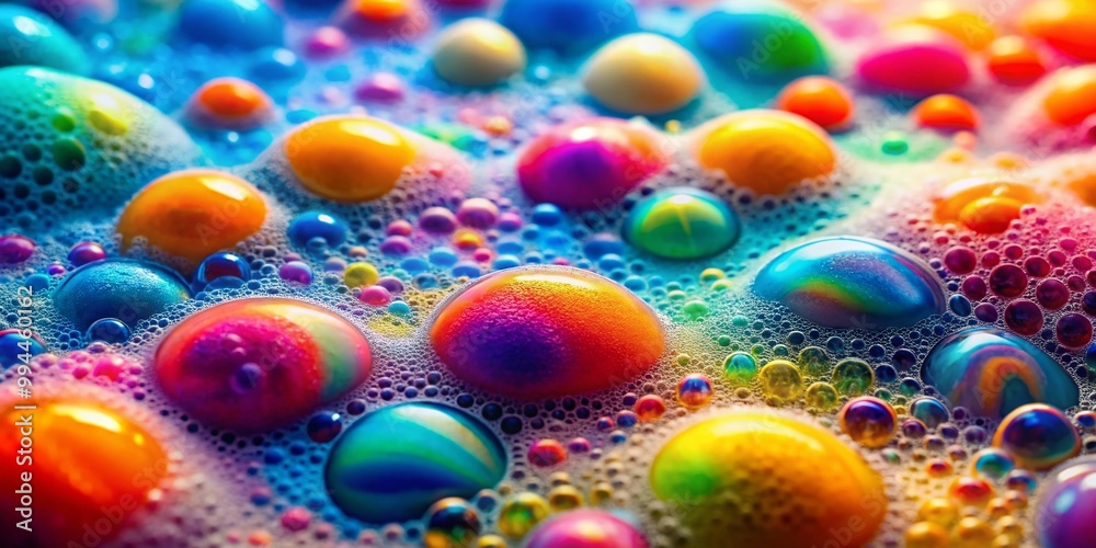 Soft and Bubbly Foam Texture on Surface Ideal for Backgrounds and Design Projects in Various Colors