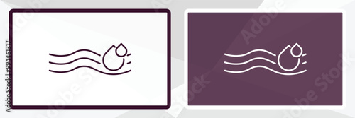 humidity outline icon. Linear vector from weather concept. Thin line white and black humidity icon isolated on white and dark background