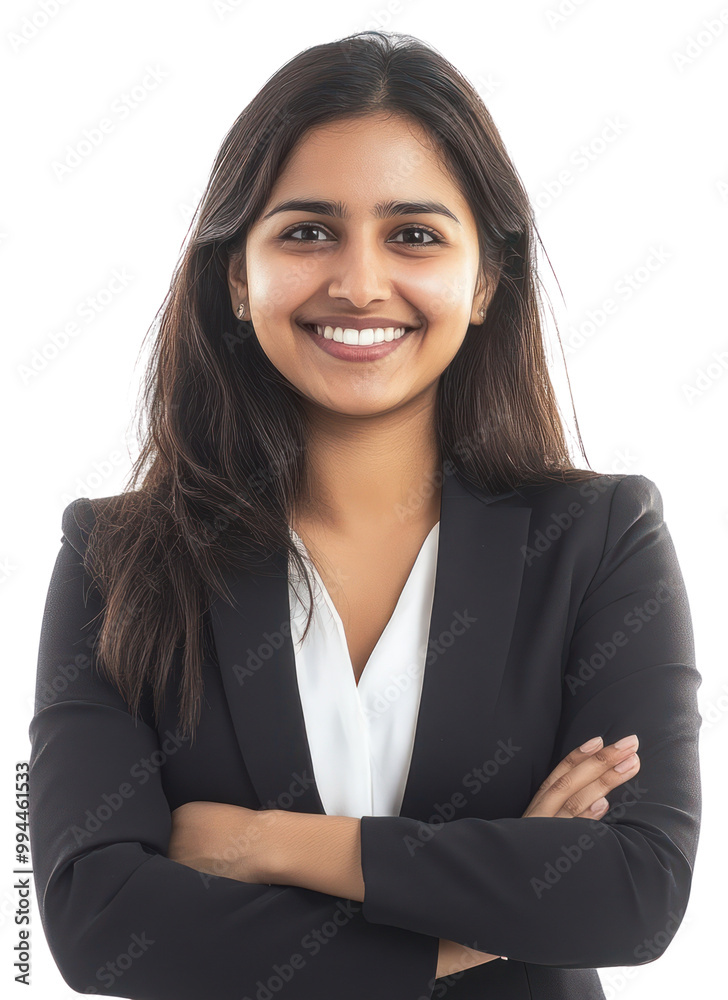 PNG Confident professional woman smiling PNG Confident professional woman smiling