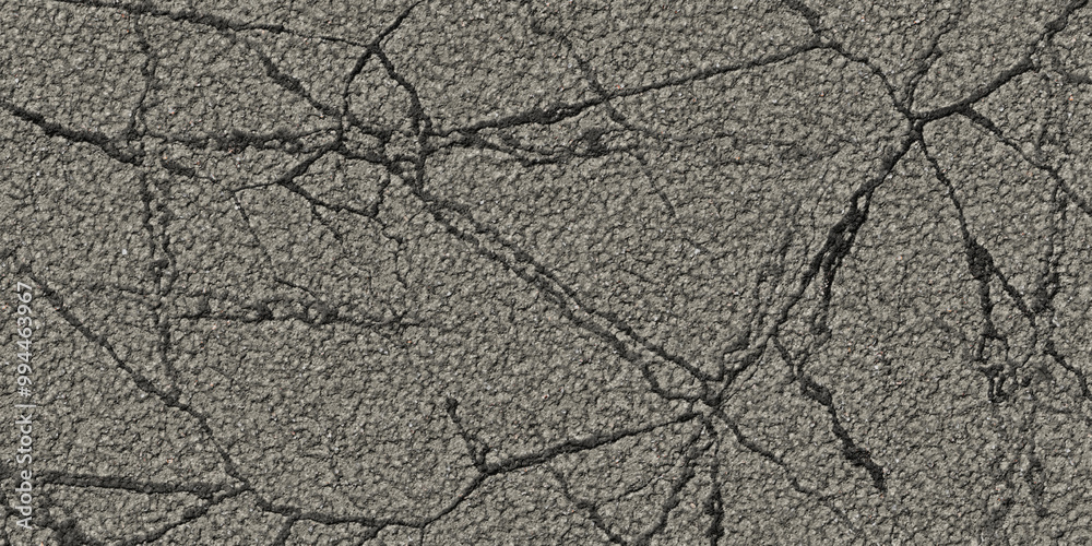 Obraz premium cracked grey asphalt texture background