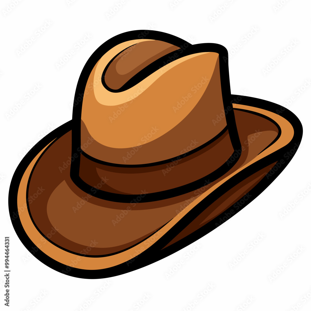 A classic brown cowboy hat, perfect for adding a touch of western charm to your designs. This iconic hat is ideal for illustrations, logos, or any project that needs a dose of Americana. A classic brown cowboy hat, perfect for adding a touch of western charm to your designs. This iconic hat is ideal for illustrations, logos, or any project that needs a dose of Americana.