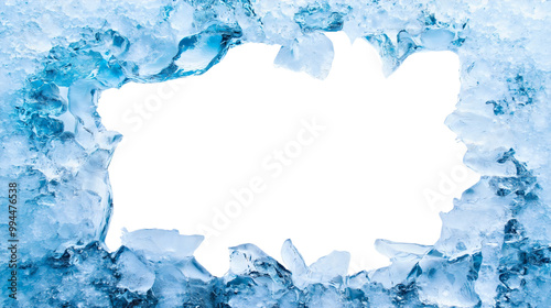 Ice frame isolated, frozen border effect, blue cold design, winter frost texture, transparent snow pattern, cracked glass elements, arctic decoration set, icy backdrop collection, cool motif