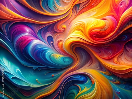 Stunning Abstract Background with Vibrant Colors and Fluid Patterns for Creative Design Projects