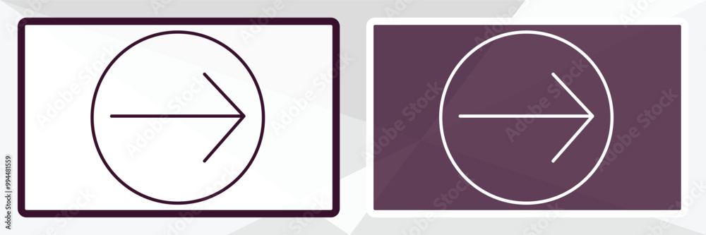 arrow pointing right outline icon. Linear vector from user interface concept. Thin line white and black arrow pointing right icon isolated on white and dark background arrow pointing right outline icon. Linear vector from user interface concept. Thin line white and black arrow pointing right icon isolated on white and dark background