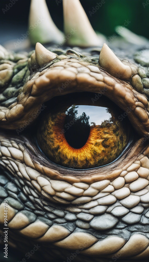 Dragon or reptile eye close up vertical Dragon or reptile eye close up vertical