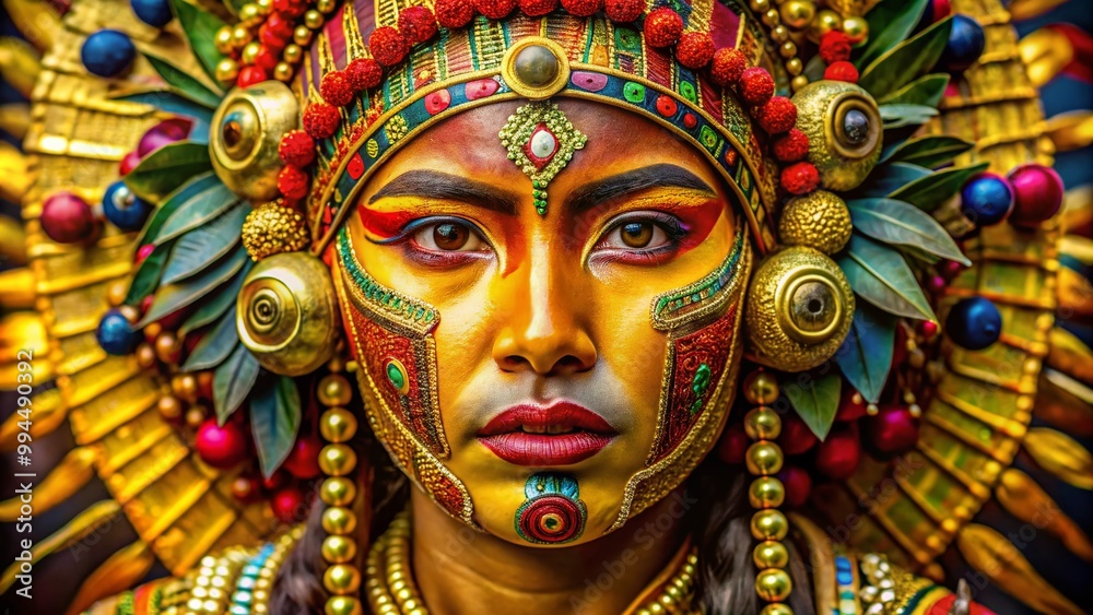 Stunning Golden Face of Colombia: Captivating Artistry in Traditional Indigenous Craftsmanship Stunning Golden Face of Colombia: Captivating Artistry in Traditional Indigenous Craftsmanship