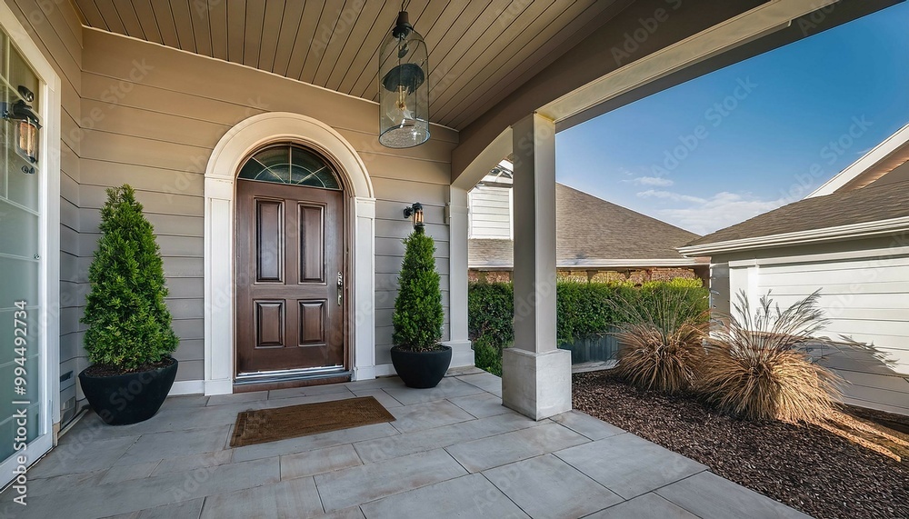 entrance to the house