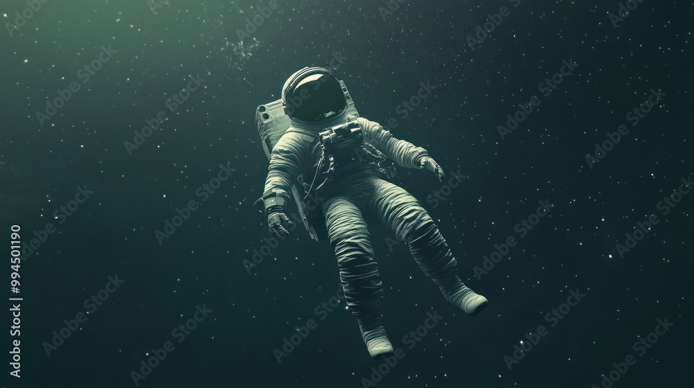 Astronaut Floating in the Vastness of Space Astronaut Floating in the Vastness of Space
