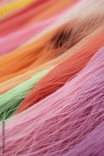 Colorful collection of yarn balls arranged in rows showcasing vibrant hues fo...