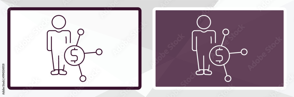 affiliate marketing outline icon. Linear vector from technology concept. Thin line white and black affiliate marketing icon isolated on white and dark background affiliate marketing outline icon. Linear vector from technology concept. Thin line white and black affiliate marketing icon isolated on white and dark background