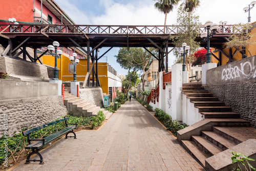 Fotografija Traditional bridge of sighs in Lima, Peru