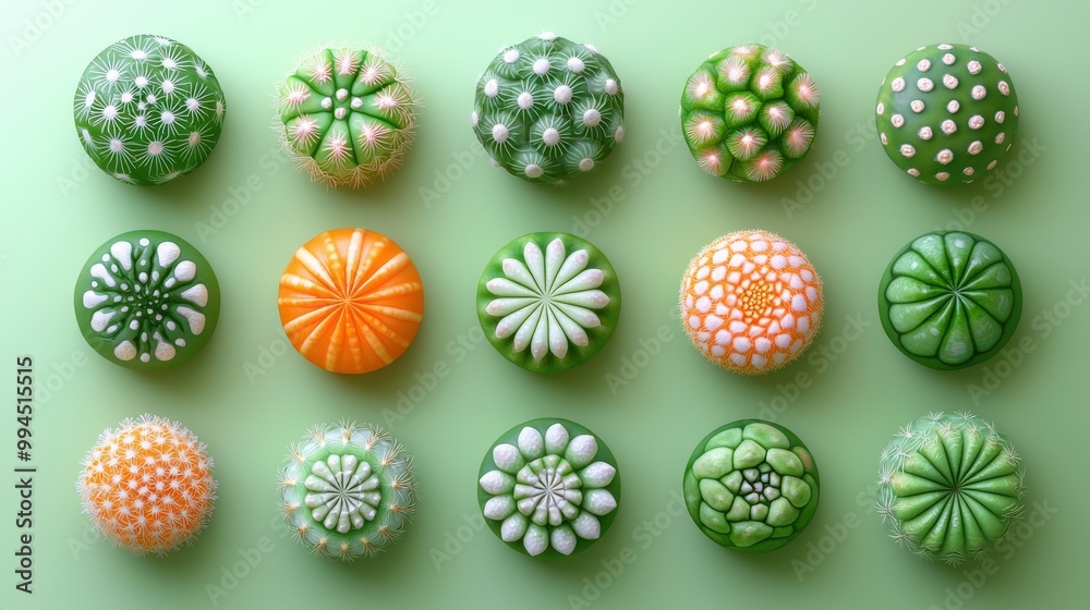 Colorful 3D Isometric Illustrations of Round Shapes Colorful 3D Isometric Illustrations of Round Shapes