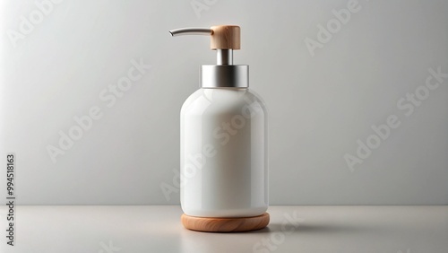 Hand Soap Bottle with Minimalistic Clean Design Background 4K HD Photo