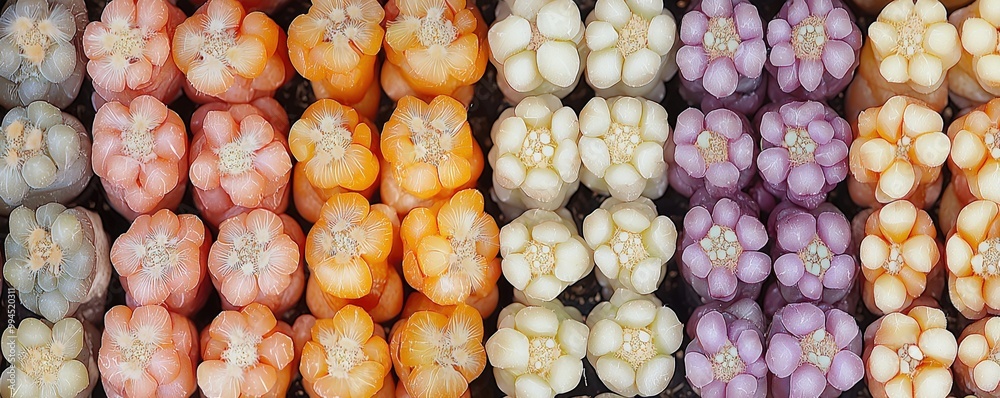 Colorful Vegetables in Overhead Perspective View Colorful Vegetables in Overhead Perspective View