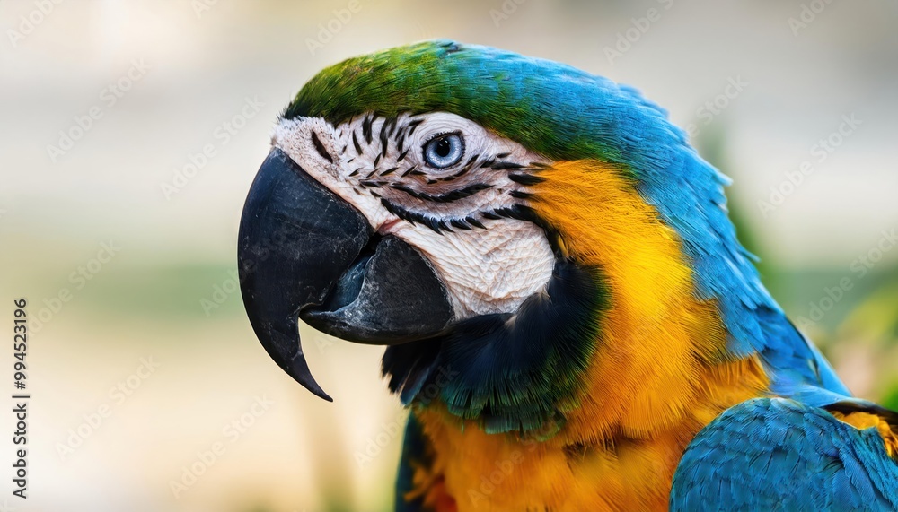 blue and yellow Macaw parrot ( Ara ararauna ) arara-canindé. Colombian species. South America. Latin America. blue and yellow Macaw parrot ( Ara ararauna ) arara-canindé. Colombian species. South America. Latin America.