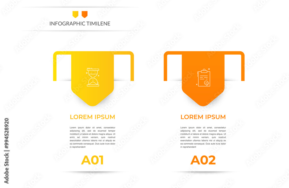 Infographics labels vector options template with 2 steps and icons. The modern template can be used for workflow layout, banners, diagrams, business options, projects, web design, marketing Infographics labels vector options template with 2 steps and icons. The modern template can be used for workflow layout, banners, diagrams, business options, projects, web design, marketing