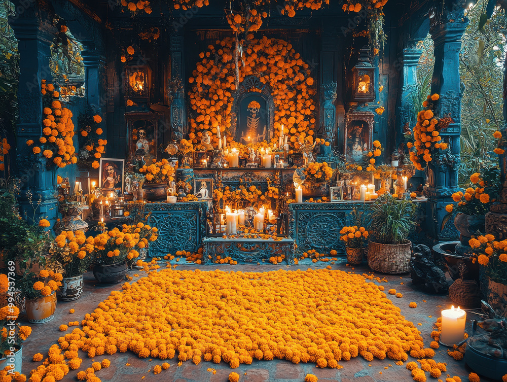 Beautiful Day of the Dead altar images showcasing traditional ofrendas ...