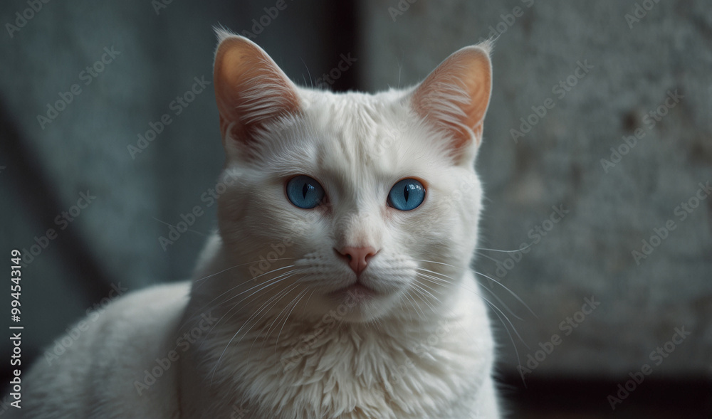 beautiful white cat with new style beautiful white cat with new style