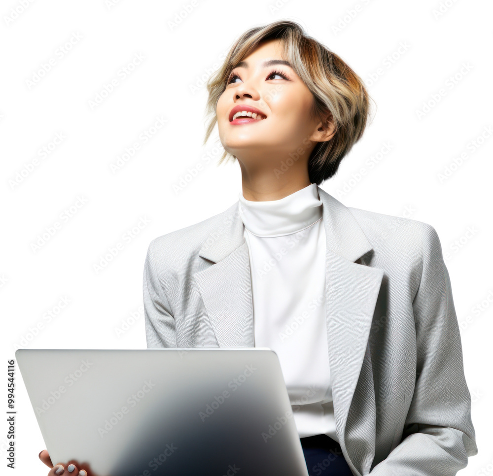 PNG Japanese American woman blazer laptop shirt. PNG Japanese American woman blazer laptop shirt.