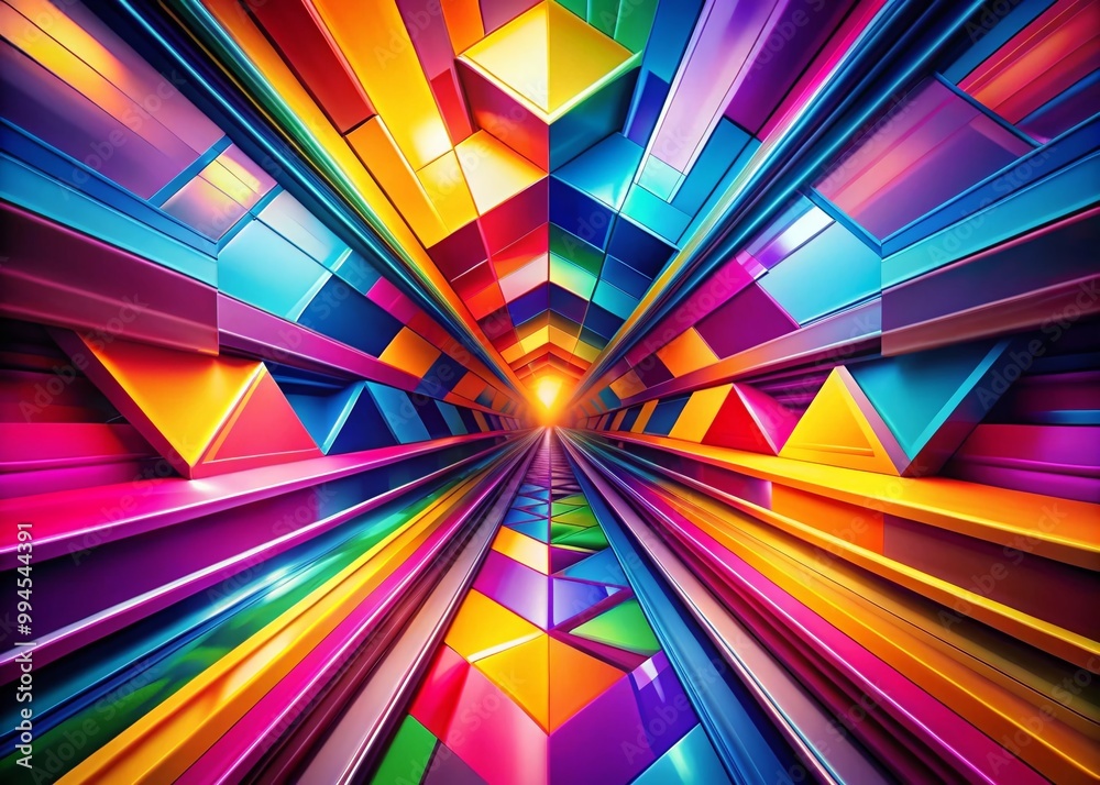Fototapeta premium Vibrant Abstract Pattern with Bold Colors Creating a Dynamic Visual Experience for Modern Design