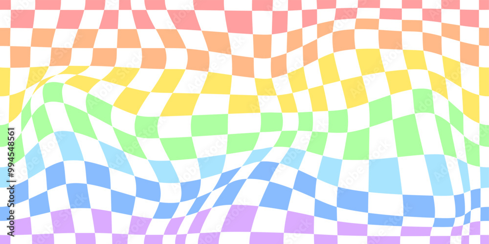Psychedelic checkerboard rainbow Psychedelic checkerboard rainbow