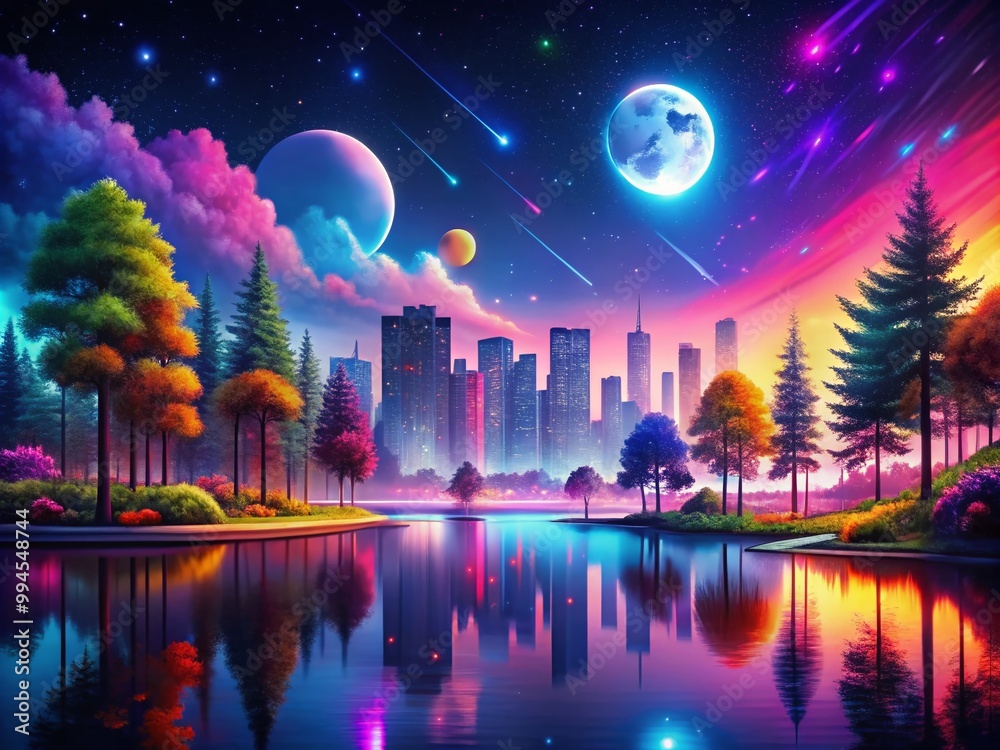 Obraz premium Vibrant and Colorful Wallpaper Backgrounds for Creative Projects and Digital Displays Free to Use