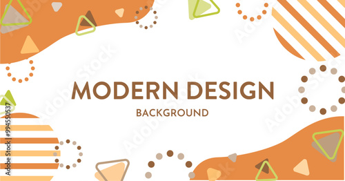 ポップな背景素材（フレーム　メンフィス　バナー　タイトル　見出し 秋　セール）