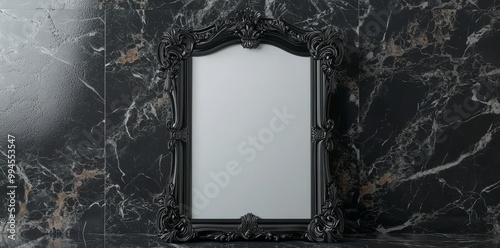 It is an elegant antique frame with intricate carvings and a dark wood finish. Perfect for art displays or home decor. It adds an elegant touch to your decor.