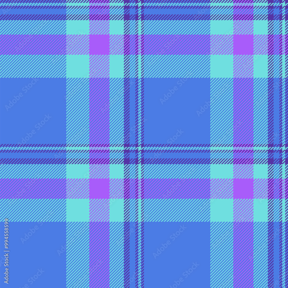 Season pattern vector check, track plaid fabric texture. Girl background tartan seamless textile in blue and teal colors. Season pattern vector check, track plaid fabric texture. Girl background tartan seamless textile in blue and teal colors.