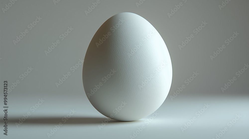 Perfectly Shaped Egg Isolated on a Clean White Background, Emphasizing Its Smooth Texture and Natural Simplicity Perfectly Shaped Egg Isolated on a Clean White Background, Emphasizing Its Smooth Texture and Natural Simplicity