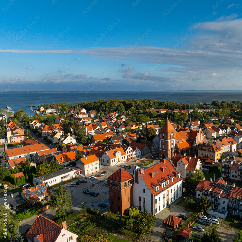 tolkmicko - beautiful aerial landscape - a city with history