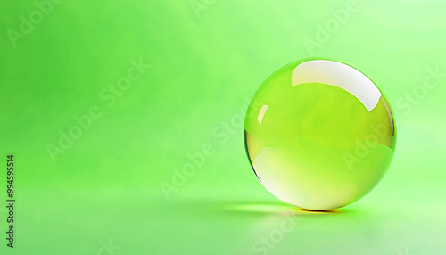 Obraz na płótnie elegant aesthetic design, template with copy space area, glass ball isolated on clean background, blank advertising display w salonie