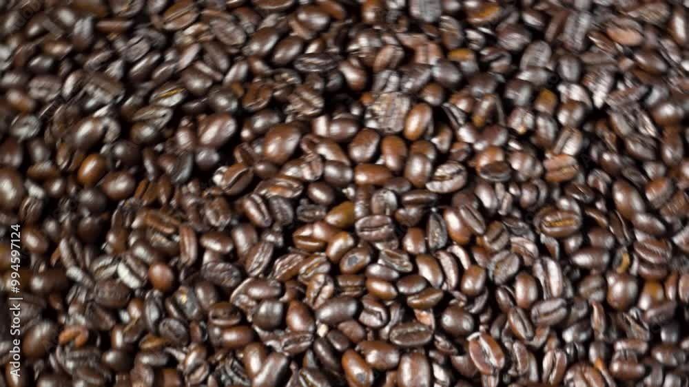 coffee beans rotating background 