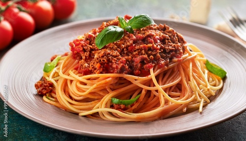 spaghetti spicy tomato mince sauce