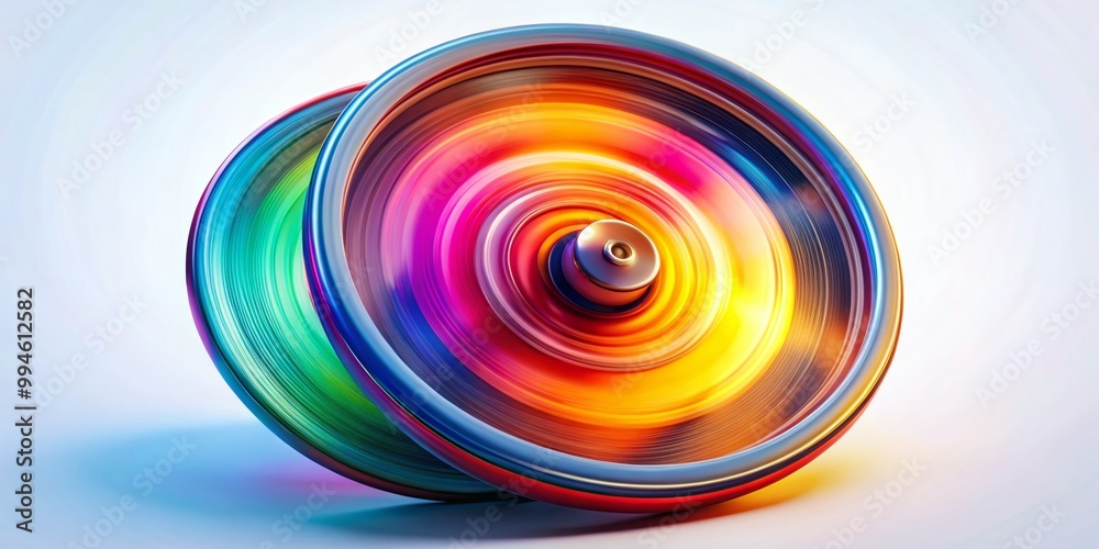 Wheel Turning Right with Motion Blur on a White Background for Concept of Change and Progression Wheel Turning Right with Motion Blur on a White Background for Concept of Change and Progression