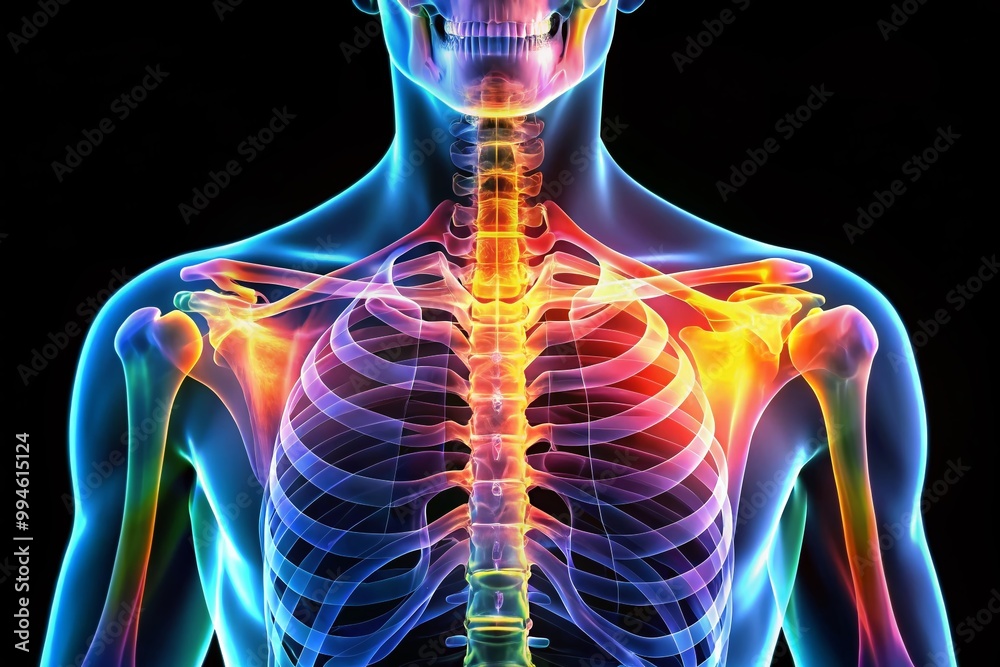 X-ray Image of Clavicle to Analyze Fractures or Injuries in the Upper Body and Shoulder Region X-ray Image of Clavicle to Analyze Fractures or Injuries in the Upper Body and Shoulder Region