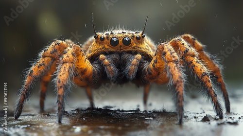 Close-Up Portrait of a Jumping Spider