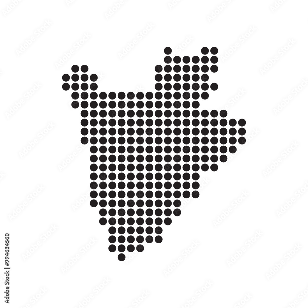 Fototapeta premium Burundi Map Illustration Icon