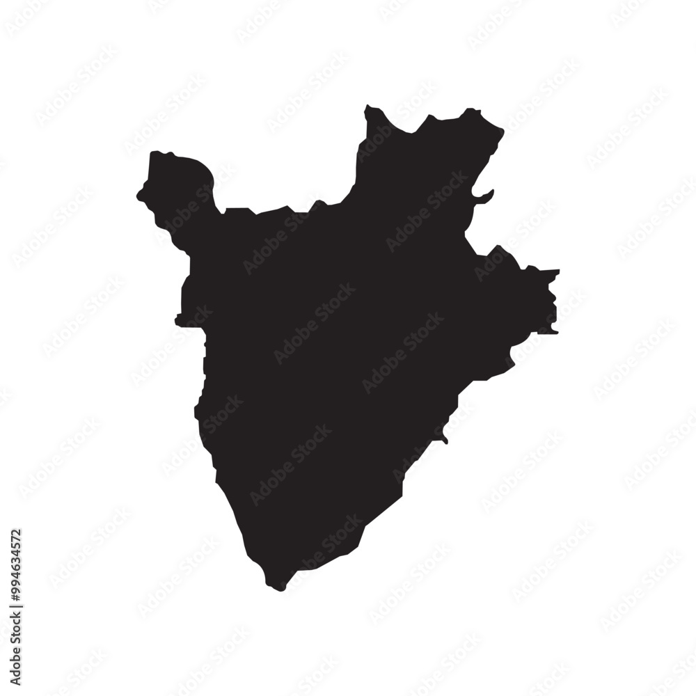 Burundi Map Illustration Icon