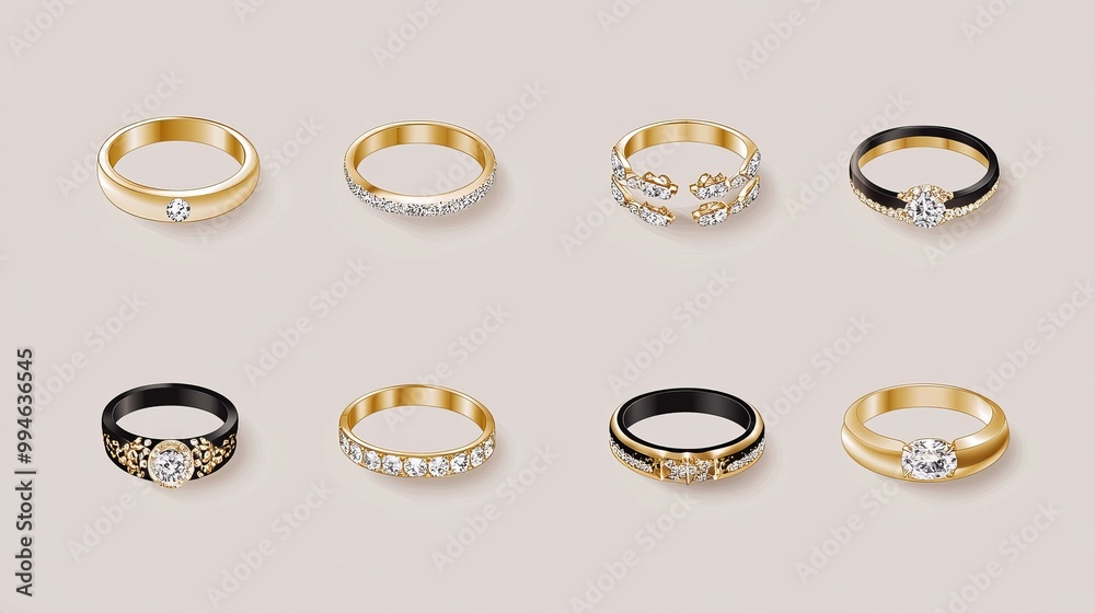 Ring vector icons set of wedding ring icons Rings with diamonds wedding ring icons Ring vector icons set of wedding ring icons Rings with diamonds wedding ring icons