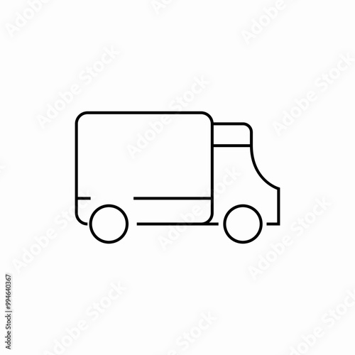 camion delivery logistics transport icon sign vector