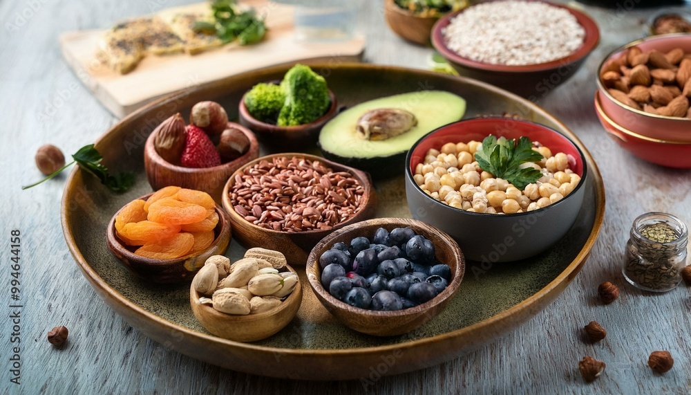A tranquil scene highlighting a balanced meal with nutritious foods for mindful eating and a healthy lifestyle. A tranquil scene highlighting a balanced meal with nutritious foods for mindful eating and a healthy lifestyle.