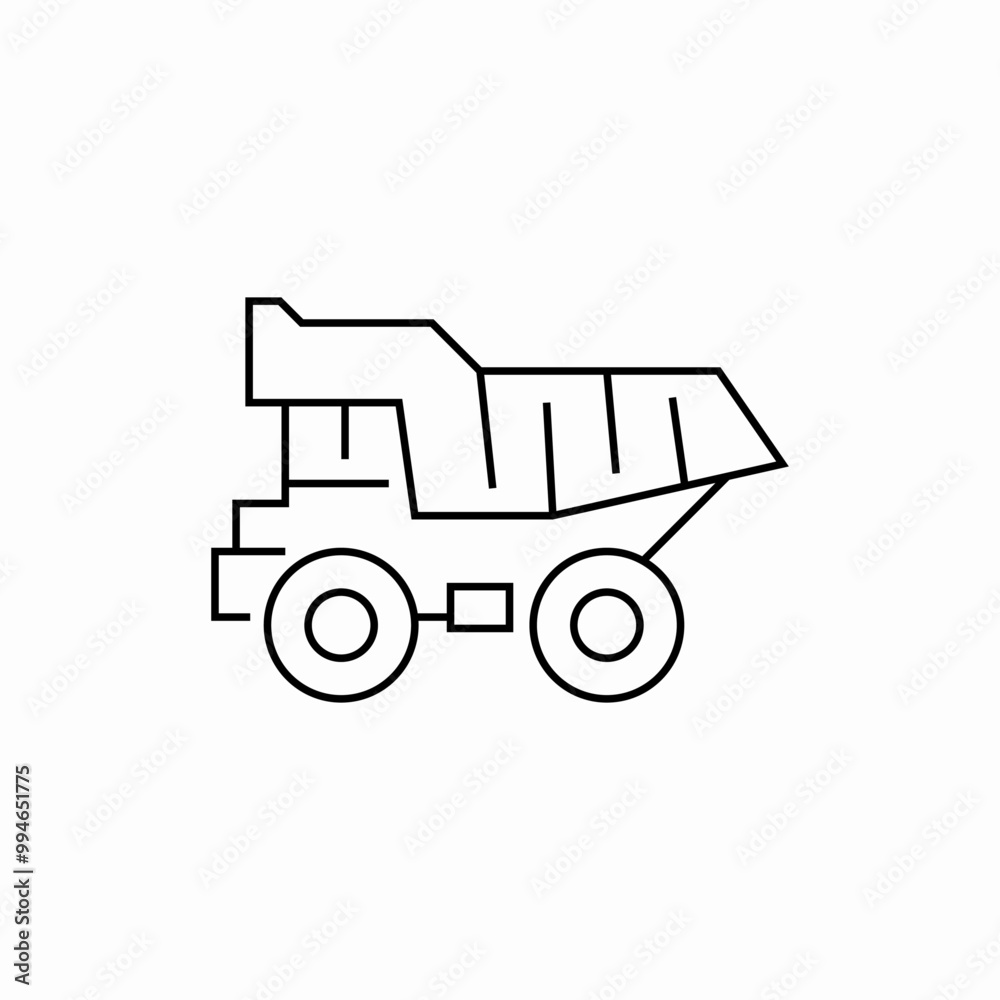 dump truck icon sign vector dump truck icon sign vector