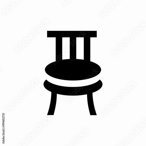 windsor chair icon sign vector