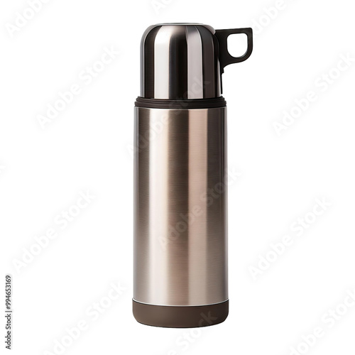 Stainless steel thermos with a handle