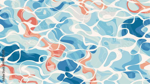 Refreshing swimming pattern conceptual background