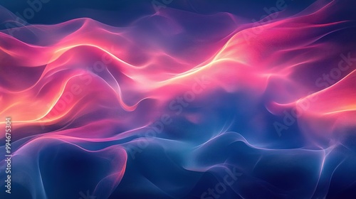 Vibrant abstract waves of color flowing seamlessly, creating a mesmerizing visual effect suitable for backgrounds and designs.